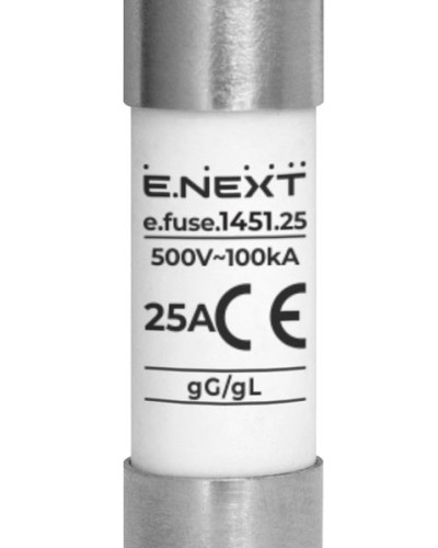 Запобіжник плавкий e.fuse.1451.25, типорозмір 14х51, 25А