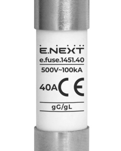Запобіжник плавкий e.fuse.1451.40, типорозмір 14х51, 40А