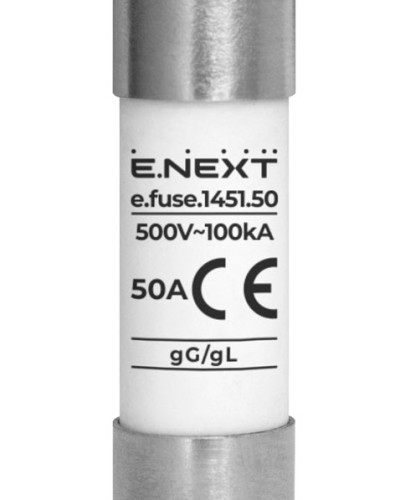 Запобіжник плавкий e.fuse.1451.50, типорозмір 14х51, 50А