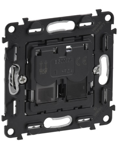 Розетка RJ11+RJ45 Кат.6 UTP Valena IN'MATIC