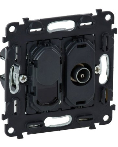 Розетка TV + RJ45 Кат.6 UTP , Valena IN'MATIC