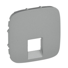 Лицьова панель розетки RJ11 / RJ45 Алюміній, Valena ALLURE