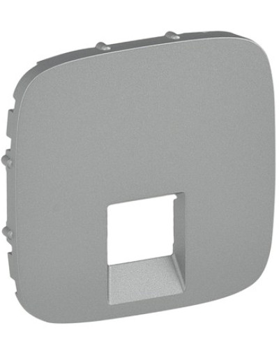 Лицевая панель розетки rj11 / rj45 алюминий valena allure