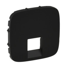Лицьова панель розетки RJ11 / RJ45 Антрацит, Valena ALLURE