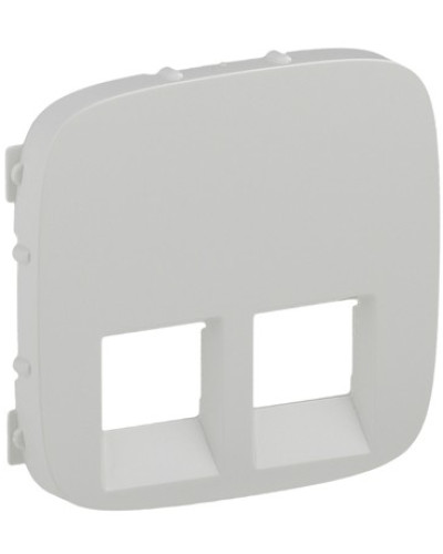 Лицевая панель розетки rj11+rj45 белый valena allure