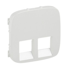 Лицьова панель розетки rj11+rj45 перлина valena allure
