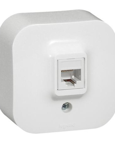Механизм розетки компьютерной RJ45 кат, 5 UTP 1-на белый Forix