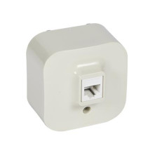 Механизм компьютерной розетки RJ45 кат, 5 UTP 1-ная - Слоновая кость Forix