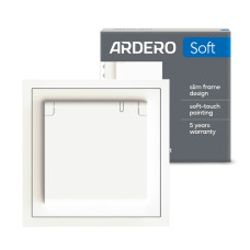 Розетка Ardero ER131-W Soft 16А с заземлением, крышкой и шторками белая