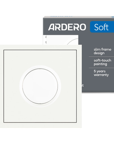 Светорегулятор поворотный Ardero EV111D-W Soft 5-100W белый