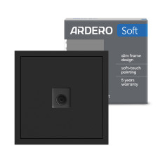 Розетка телевизионная Ardero ER141TV-B Soft черная