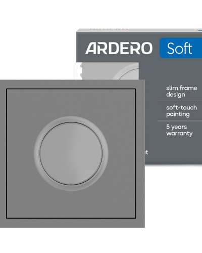 Светорегулятор поворотный Ardero EV111D-G Soft 5-100W серый