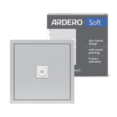 Розетка телевизионная Ardero ER141TV-S Soft серебряная