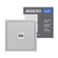 Розетка компьютерная Ardero ER151PC-S Soft серебряная