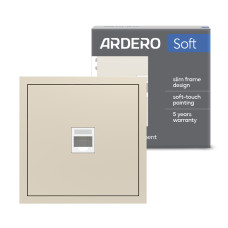 Розетка компьютерная Ardero ER151PC-C Soft шампань