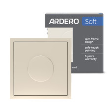 Светорегулятор поворотный Ardero EV111D-C Soft 5-100W шампань
