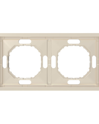 Рамка 2-местная Ardero EF102-C Soft шампань