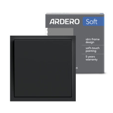 Выключатель кнопочный 1-клавишный Ardero EV141-B Soft 10А черный