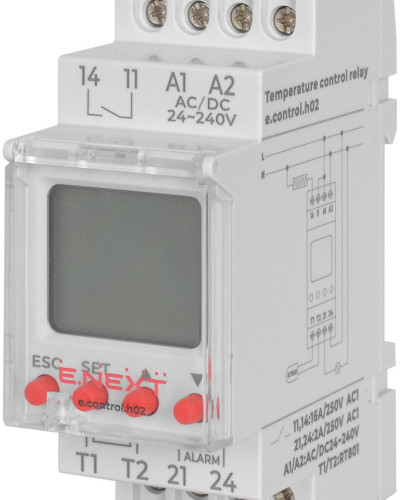 Реле контролю температури e.control.h02, 16A, АС/DC 24-240, -25…+130 °С