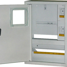 Корпус e.mbox.stand.n.f1.16.z металевий, під 1-ф. лічильник, 16 мод., навісний, з замком