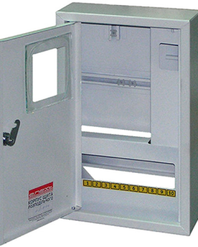 Корпус e.mbox.stand.n.f3.12.z металевий, під 3-ф. лічильник, 12 мод., навісний, з замком