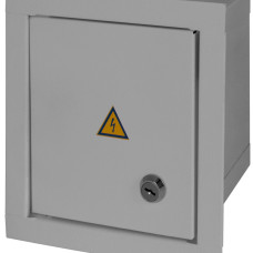 Корпус e.mbox.stand.w.06.z металевий, під 6 мод., що вбудовується, з замком