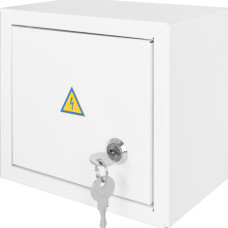 Корпус e.mbox.stand.n.06.z металевий, під 6 мод., навісний, з замком