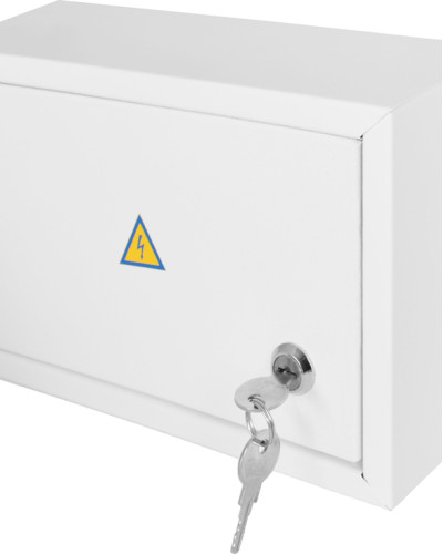 Корпус e.mbox.stand.n.12.z металевий, під 12 мод., навісний, з замком