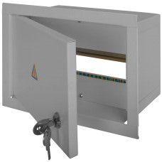 Корпус e.mbox.stand.w.12.z металевий, під 12 мод., що вбудовується, з замком