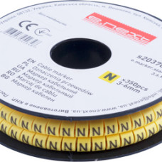 Маркер кабельний e.marker.stand.3.6.N, 3-6 кв.мм, "N", 350 шт