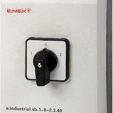 Пакетний перемикач в корпусі e.industrial.sb.1-0-2.3.40, 3р, 40А (1-0-2)