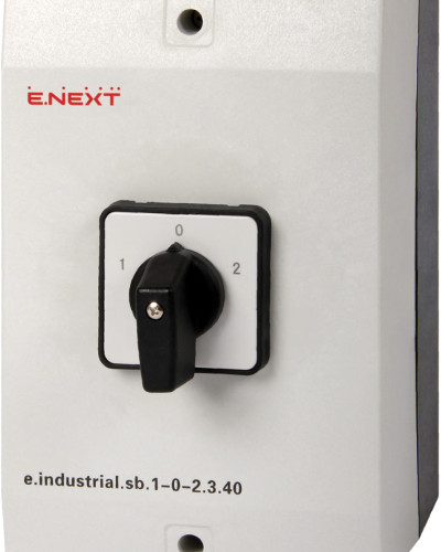 Пакетний перемикач в корпусі e.industrial.sb.1-0-2.3.40, 3р, 40А (1-0-2)