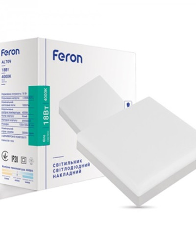 Накладний світлодіодний світильник Feron AL709 18W