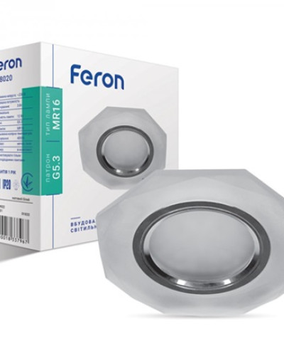 Встраиваемый светильник Feron CD8020 с LED подсветкой