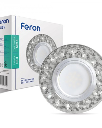 Встраиваемый светильник Feron CD835 с LED подсветкой