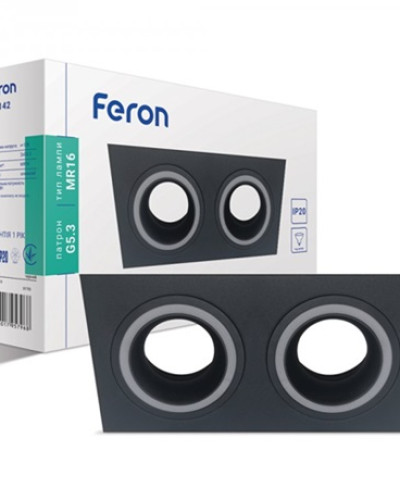 Встроенный неповоротный светильник Feron DL6142 черный