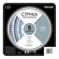 Світлодіодна стрічка Feron SANAN LS603 60SMD/м 12V IP20 білий