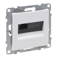 Розетка інформаційна RJ45 CAT5E UTP, колір Білий SUNO