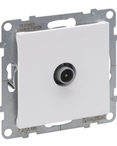 Розетка TV конечная 10dB, цвет белый SUNO