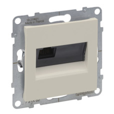 Розетка інформаційна RJ45 CAT6 UTP, колір Слонова кістка SUNO