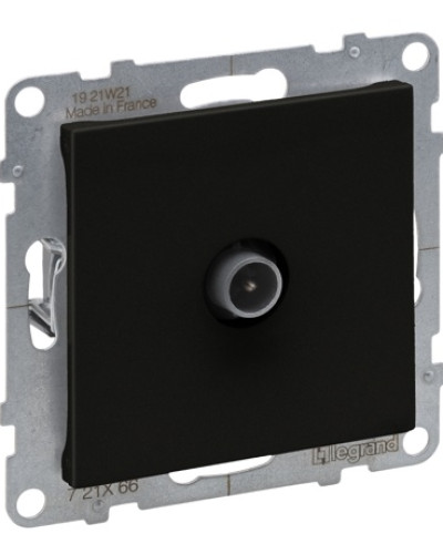 Розетка TV конечная 10dB, цвет черный SUNO