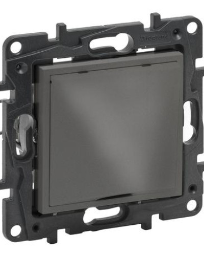 Вывод кабеля с фиксатором IP21 цвет Сталь NILOE STEP