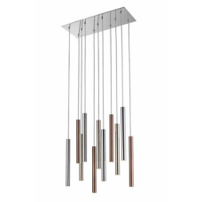 Подвесной светильник LOYA LAMPA ХромE+GOLD+COPPER P0461-11A-B5SC
