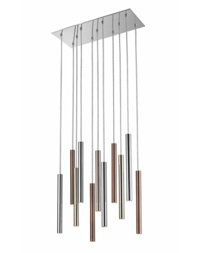 Подвесной светильник LOYA LAMPA ХромE+GOLD+COPPER P0461-11A-B5SC