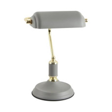 Настільна лампа сіро-золота ROMA LAMPA BIURKOWA SZARO-ЗОЛОТО/GREY-GOLD A2048-GR