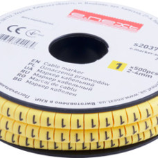 Маркер кабельний e.marker.stand.2.4.1, 2-4 кв.мм, "1", 500 шт