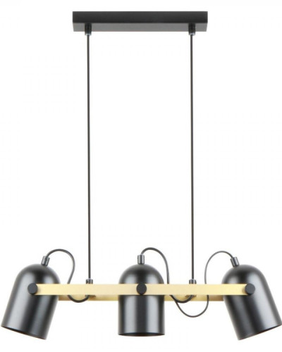 Подвесной светильник черный матовый-золотой A8163-3A FATI LAMPA