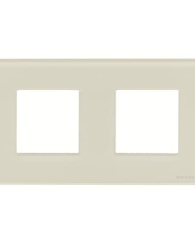 Рамка 2 поста zenit скло біле, 2cla227200n3001, abb