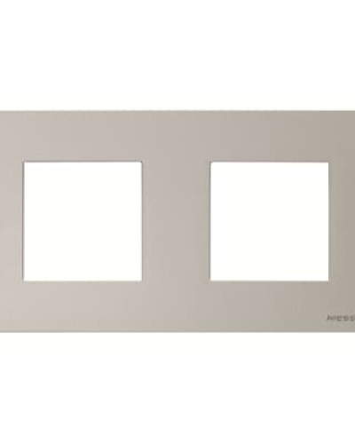 Рамка 2 поста zenit сріблястий, 2cla227200n1301, abb