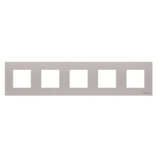 Рамка 5 постів Zenit срібл, 2CLA227500N1301, ABB